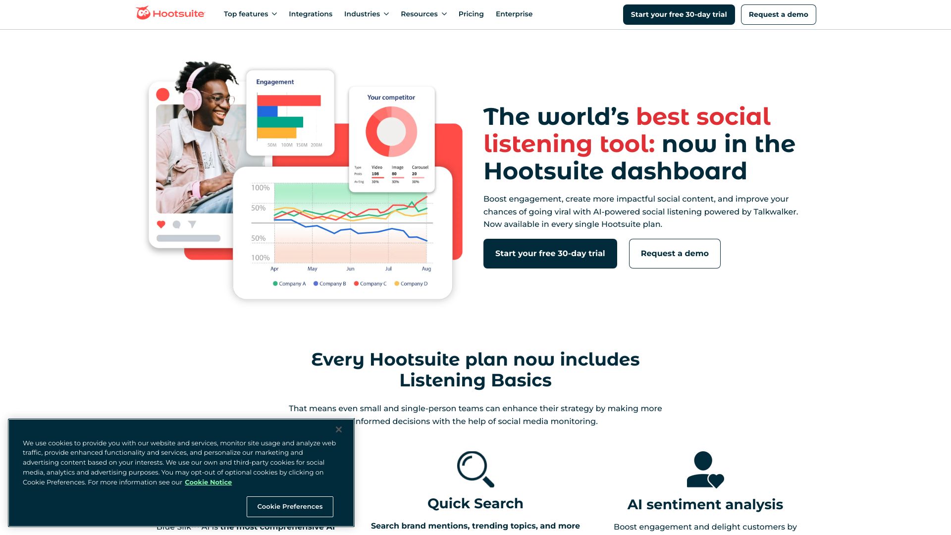 Hootsuite Insights screenshot