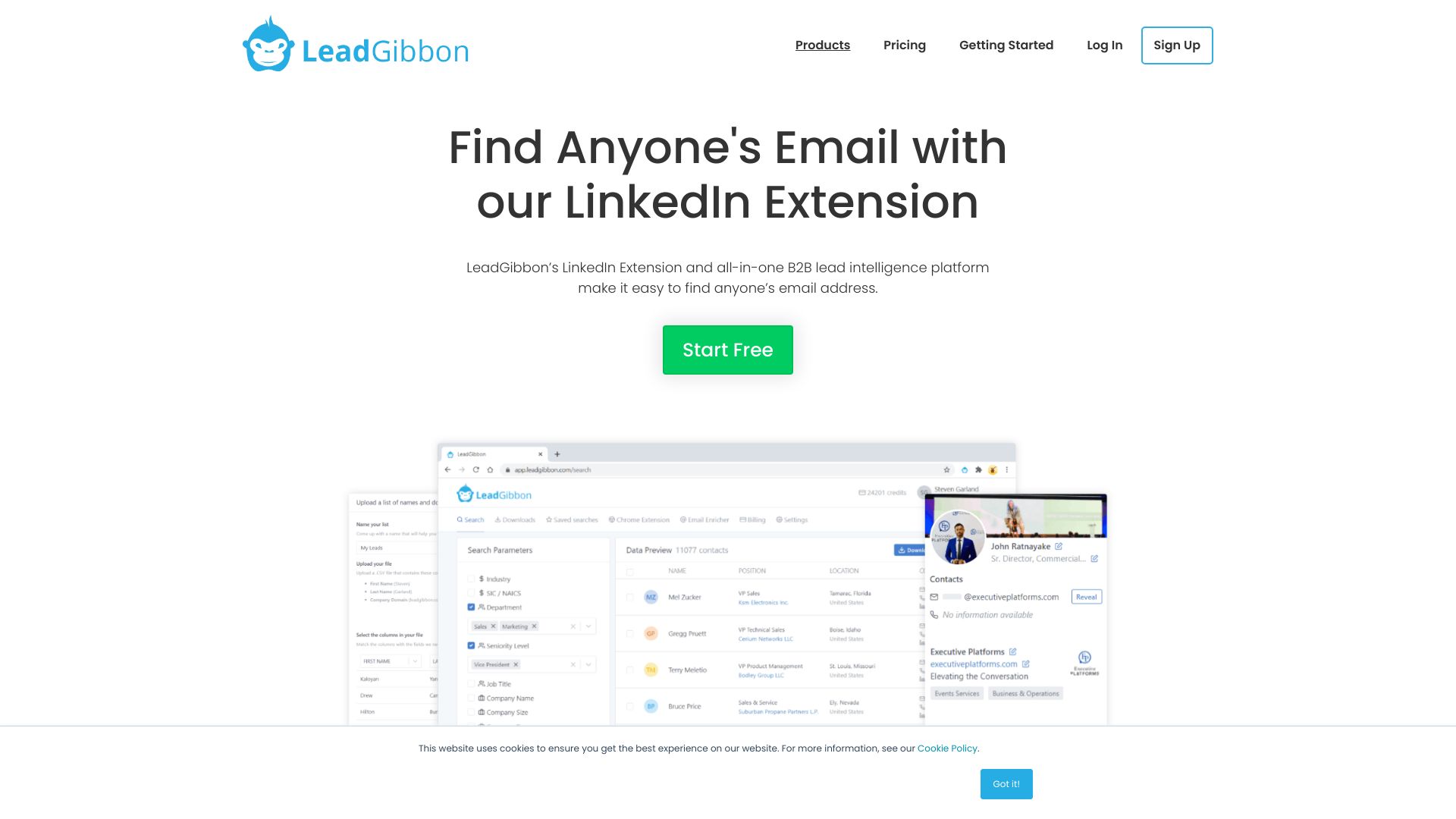 LeadGibbon screenshot