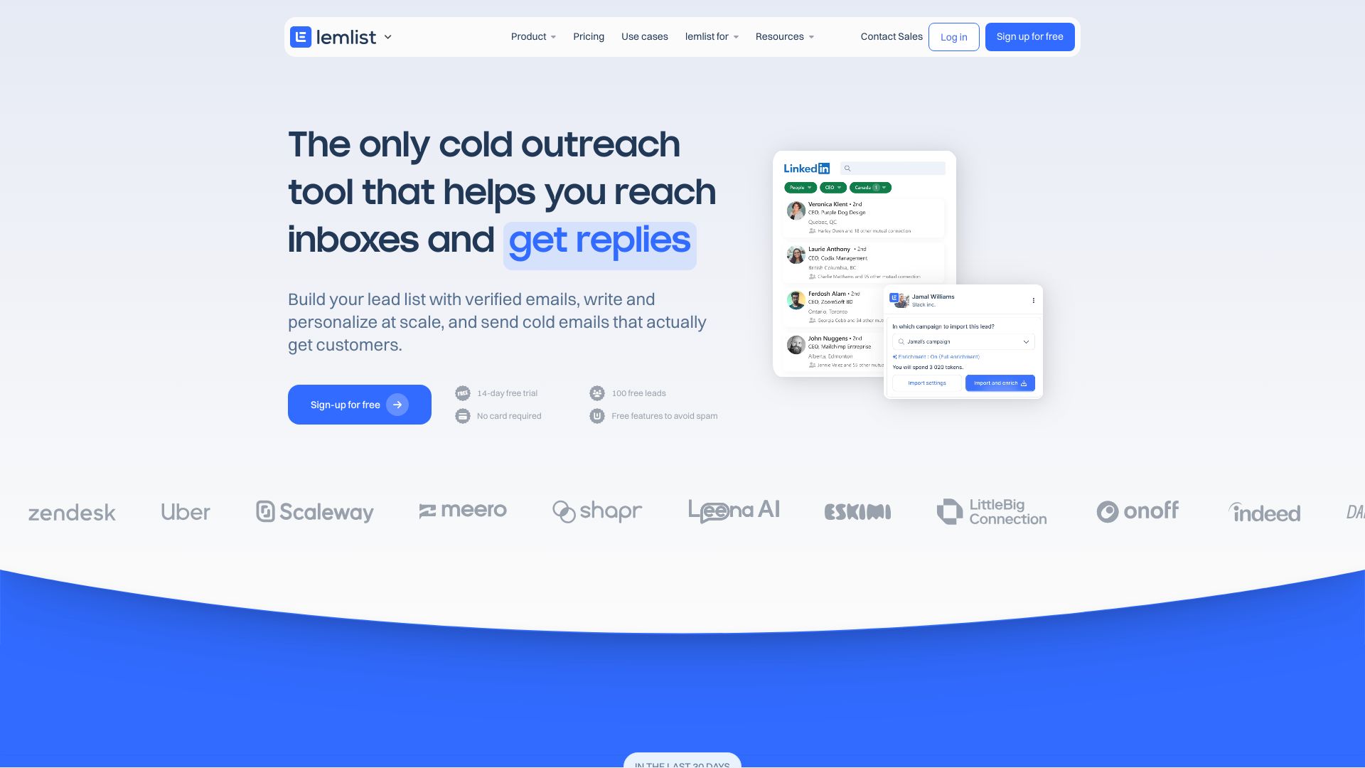 Lemlist screenshot