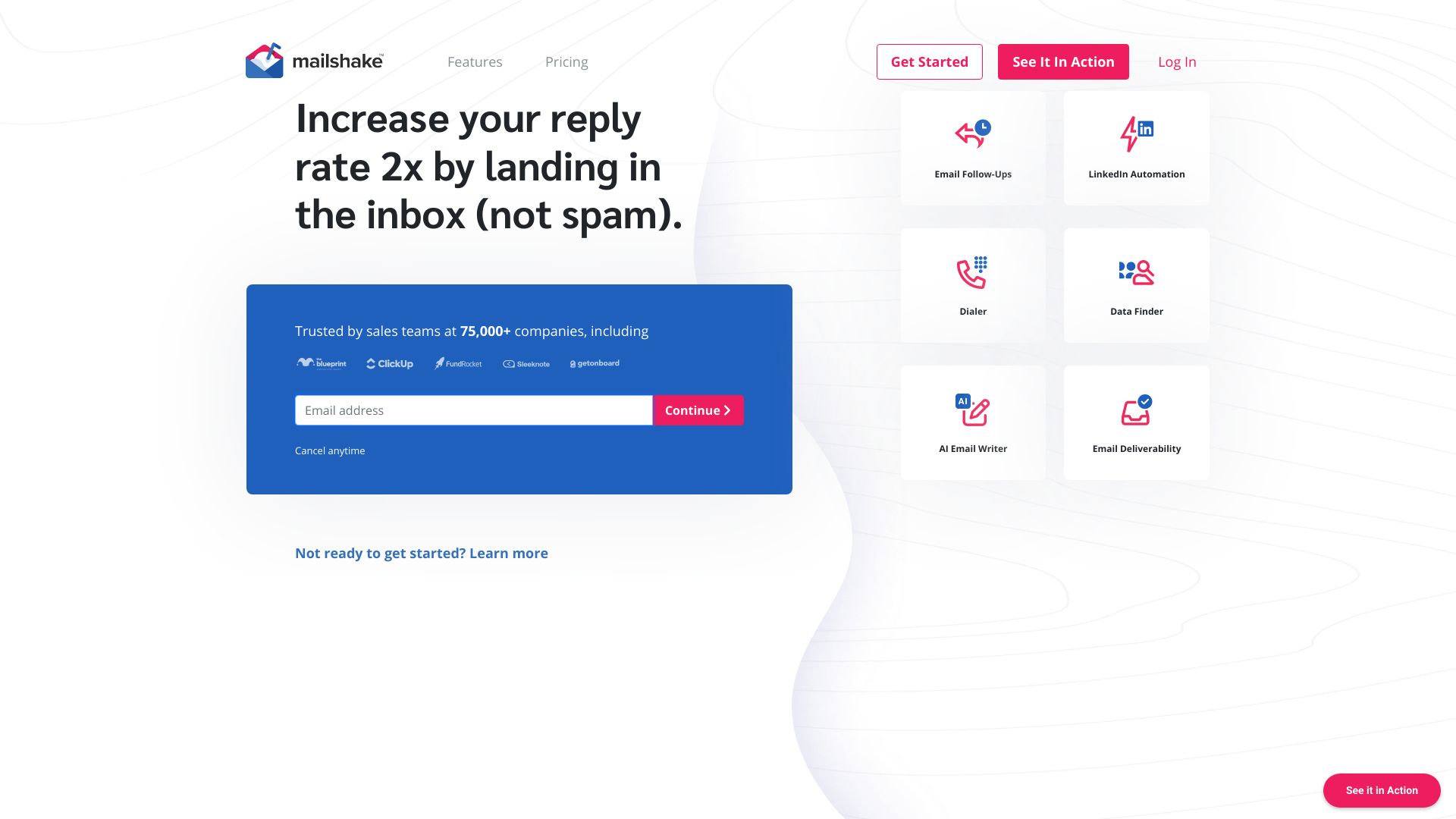 Mailshake screenshot