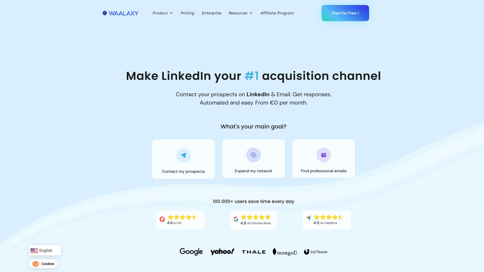 Waalaxy screenshot